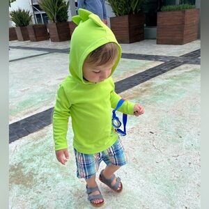 GAP SWIM 3T Dinosaur Rashguard Swim Shirt long sleeve